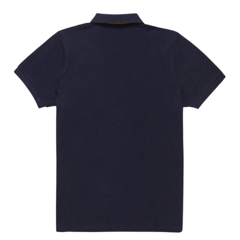 Polo Uomo con patch logo sul petto Blu Refrigiwear- Francavilla Moda